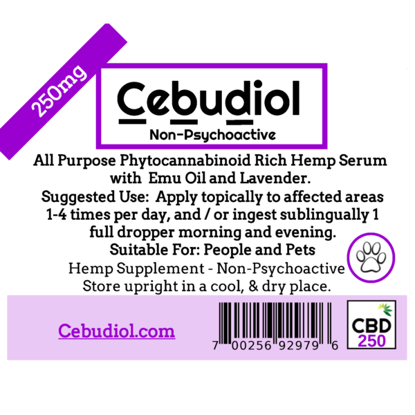 Cebudiol Lavender Natural Skincare with Cannabidiol